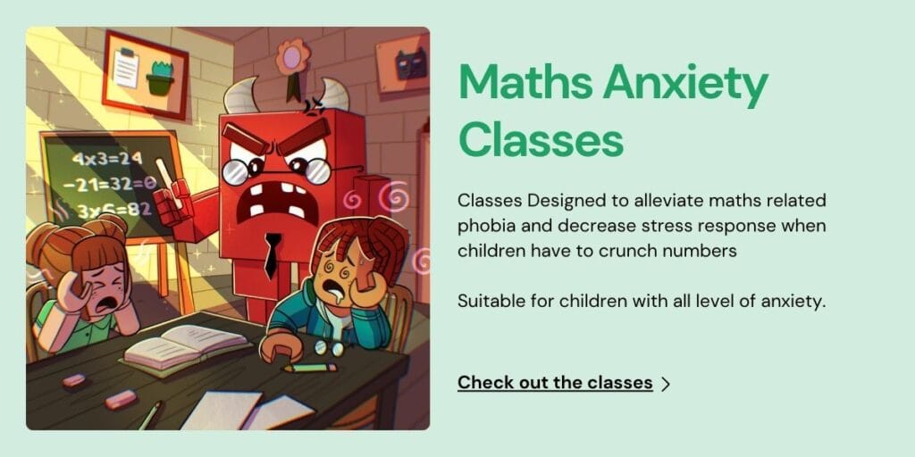 Maths Anxiety classes description image